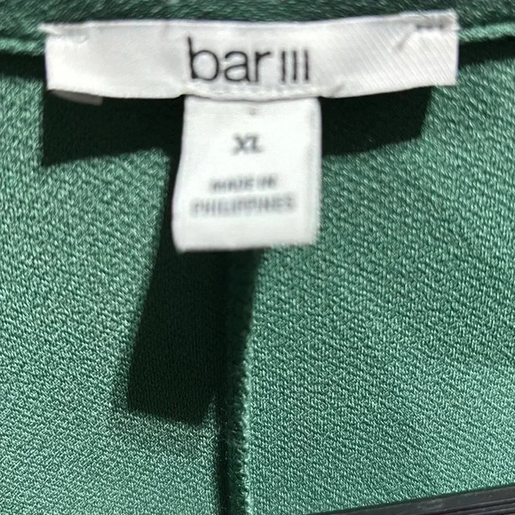 Bar III V-neck collar,loose fit,long sleeve scarf tie belt,ruching,stretch comfy - Picture 11 of 12